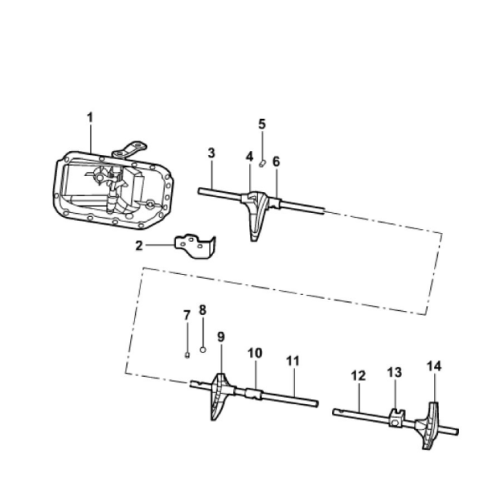 Pièces de boîte de vitesses pour JMC N725 Bloc de décalage OEM N-1702233-01A Shift Fork 1st &amp; 2nd